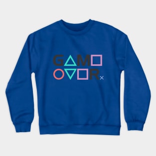 Game Over PS gamer Crewneck Sweatshirt